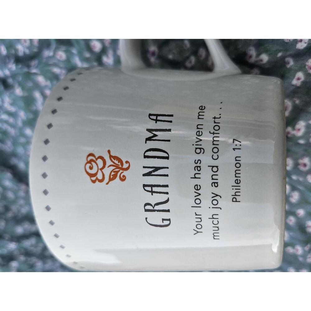 Lighthouse Christian Products Grandma Mug - Philemon 1:7 Bible Verse Gift